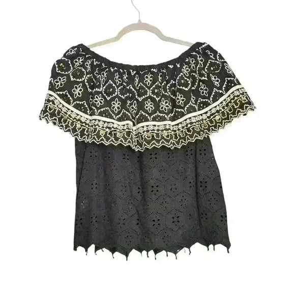 Anthropologie Hemant Nandita Mavra Embroidered Top Size XS - Picture 4 of 7